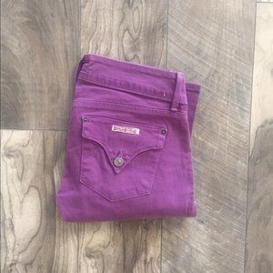 Hudson Super Skinny Purple Jeans